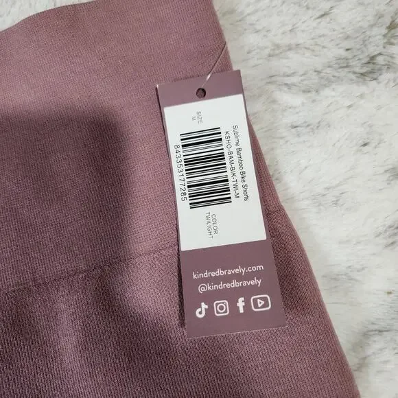 Kindred Bravely Purple Mauve Sublime Bamboo Bike Shorts Size M - Picture 4 of 9